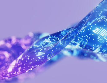 purple and blue string of "data"